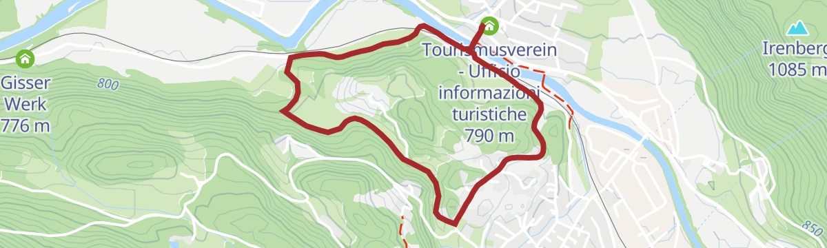 Route map: Following in the tracks of the ancient romans